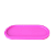 Bandeja Bahamas Oval Pink Fosco Decoração MDF - Imagem 1