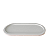 Bandeja Bahamas Oval Off White Fosco Decoração MDF - Imagem 1