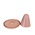Boleira Cone Plástico 21Cm Caramelo Decoração Para Bolos - Imagem 4