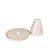 Boleira Cone Plástico 21Cm Bege Decoração Para Bolos - Imagem 3