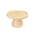 Boleira Cone Plástico 21Cm Bege Decoração Para Bolos - Imagem 2