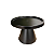 Boleira Cone Plástico 21Cm Preto Decoração Para Bolos - Imagem 1