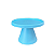 Boleira Cone Plástico 21Cm Azul Bebê Decoração Para Bolos - Imagem 1