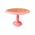Prato Torneado Plástico Rosa Bebê Decorativo Mesa De Festa - Imagem 1