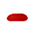 Bandeja Oval Plástico 22x13 Vermelho Decorativa Festas - Imagem 1