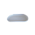 Bandeja Oval Plástico 22x13 Branco Decoração Festas - Imagem 1