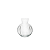 Vaso De Vidro Bolinha Canelado Decoração Flores Transparente - Imagem 1