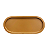 Bandeja Bahamas Oval Mostarda  Fosco Decoração MDF - Imagem 2