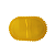 Bandeja Oval Bolinha Plástico Amarelo Decoração Festas - Imagem 2