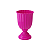 Vaso Plástico Dubai Pequeno Pink Decorativo Flores Jardim - Imagem 1