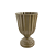 Vaso Plástico Dubai Pequeno Noz Moscada Decorativo Flores - Imagem 1