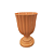 Vaso Plástico Dubai Pequeno Papaya Decorativo Flores Jardim - Imagem 1