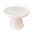 Boleira Cone Plástico 28Cm Branca Decoração Para Bolos - Imagem 1