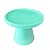 Boleira Cone Plástico 28Cm Verde Candy Decoração Para Bolos - Imagem 1
