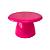 Boleira Cogumelo Plástico Pink Prato Decorativo Mesa Festa - Imagem 1