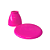 Boleira Cogumelo Plástico Pink Prato Decorativo Mesa Festa - Imagem 2