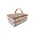 Cesta Picnic de Vime Pequena Enfeite Decorativa Festas - Imagem 2
