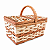 Cesta Picnic de Vime Mini Enfeite Decorativa Festas - Imagem 4