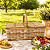 Cesta Picnic de Vime GG Enfeite Decorativa Festas - Imagem 1