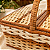 Cesta Picnic de Vime Grande Enfeite Decorativa Festas - Imagem 5