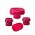 Kit Alegra Magenta Decoração Festas Boleira Bandejas - Imagem 1