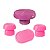 Kit Alegra Rosa Claro Decoração Festas Boleira Bandejas - Imagem 1