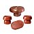 Kit Alegra Rose Gold Decoração Festas Boleira Bandeja - Imagem 1