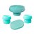 Kit Alegra Verde Candy Decoração Festas Boleira Bandejas - Imagem 1