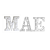 Kit Letras De Led MAE Plastico Branco 22CM Decoração - Imagem 2