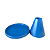 Boleira Cone Plástico 21Cm Azul Petrus Decoração Para Bolos - Imagem 3