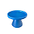 Boleira Cone Plástico 21Cm Azul Petrus Decoração Para Bolos - Imagem 2