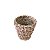 CESTO PALHA CONE PEQUENO 17X17X16 - DECORATIVO - Imagem 1