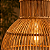 LUMINARIA DE VIME CUPULA RETO SEM VERNIZ - Imagem 5