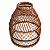LUMINARIA DE VIME CARACOL MEDIA SEM VERNIZ - Imagem 2