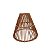 Luminaria De Vime Cone Pendente Rústico Decoração Ambientes - Imagem 2