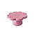 Boleira Flower Só Boleiras Pequeno 23x12 Rose Decoração - Imagem 2