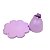 BOLEIRA FLOWER SO BOLEIRAS MEDIO 23X15 FOSCO LILAS - Imagem 3