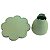 BOLEIRA FLOWER SO BOLEIRAS MEDIO 23X15 FOSCO VERDE MENTA - Imagem 3