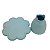 BOLEIRA FLOWER SO BOLEIRAS MEDIO 23X15 FOSCO AZUL BEBE - Imagem 3