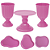 Kit Dubai Orgânico Rosa - Imagem 1