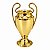TACA TROFEU LIGA PLASTICO DOURADO - Imagem 2