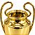 TACA TROFEU LIGA PLASTICO DOURADO - Imagem 4