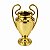 TACA TROFEU LIGA PLASTICO DOURADO - Imagem 3