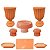 Kit Festa Dubai Papaya Para Mesas Festas Peças Variadas - Imagem 1
