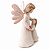 Anjo Bege Com Menininha E Coração Decoração Festas - Imagem 3