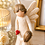 Anjo Bege Com Menininha E Coração Decoração Festas - Imagem 2