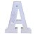 Kit Letras De LED ABC 22Cm Plástico Branco Pilhas Decoração - Imagem 4