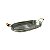 Bandeja Metal Galvanizado Oval Com Alça de Madeira Decoração - Imagem 2