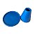 Boleira Cone Plástico 28Cm Azul Petrus Decoração - Imagem 3