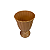 Vaso Plástico Dubai Pequeno Caramelo Decorativo - Imagem 2